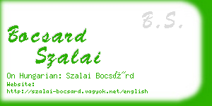 bocsard szalai business card